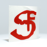 Aufkleber Logo "SF" Transparent